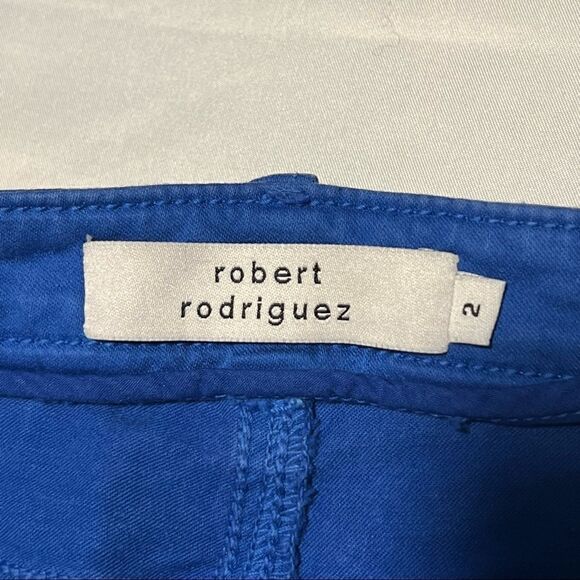 Robert Rodriguez Mid Rise Flare Bootcut Bright Blue Jeans 2 - Picture 4 of 10